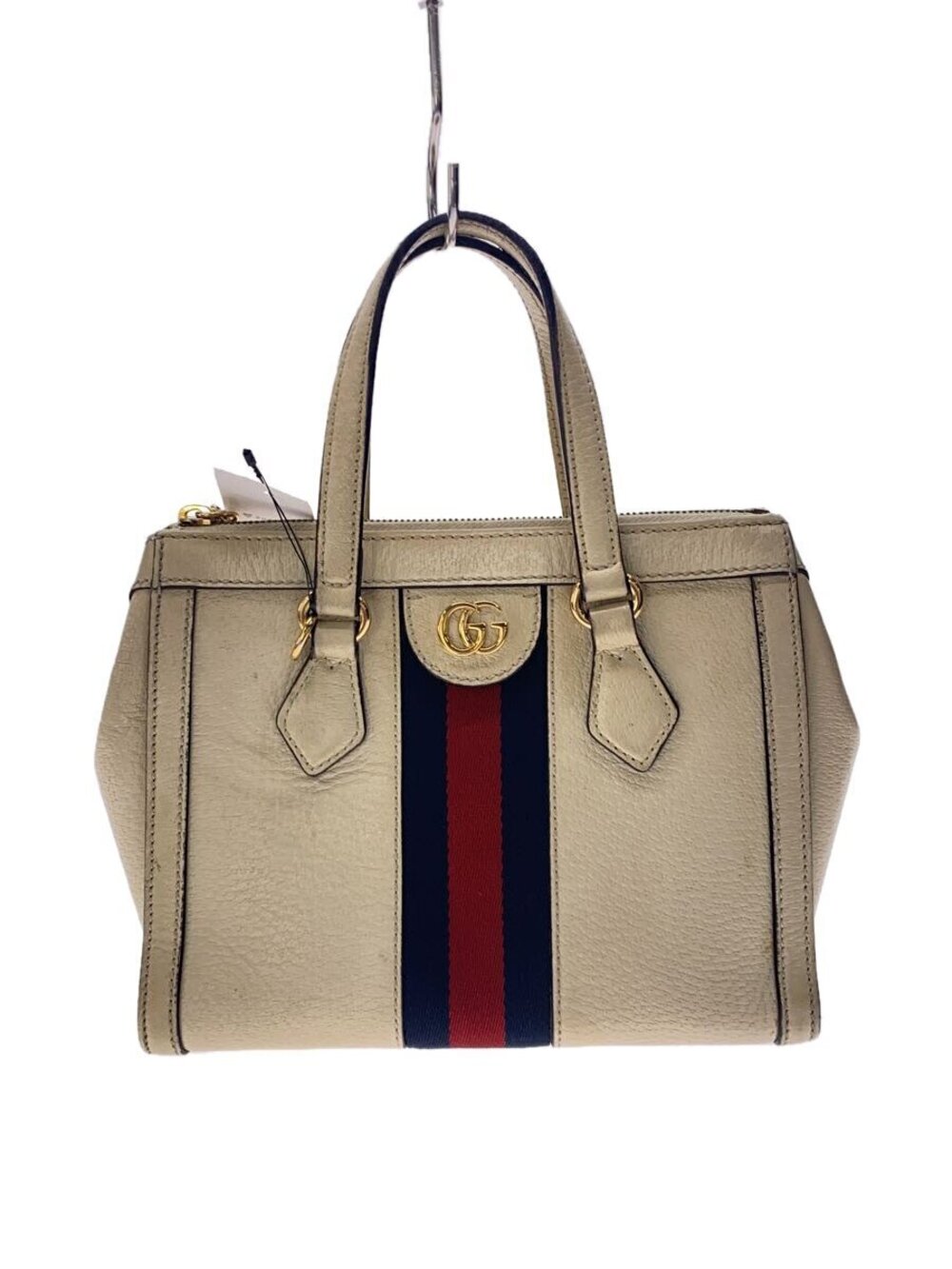 Gucci Ophidia GG Tote Bag Leather Cream